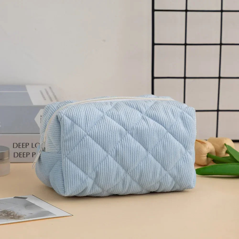 Trousse de Toilette Plaid Voyage – Pochette Maquillage Zippée