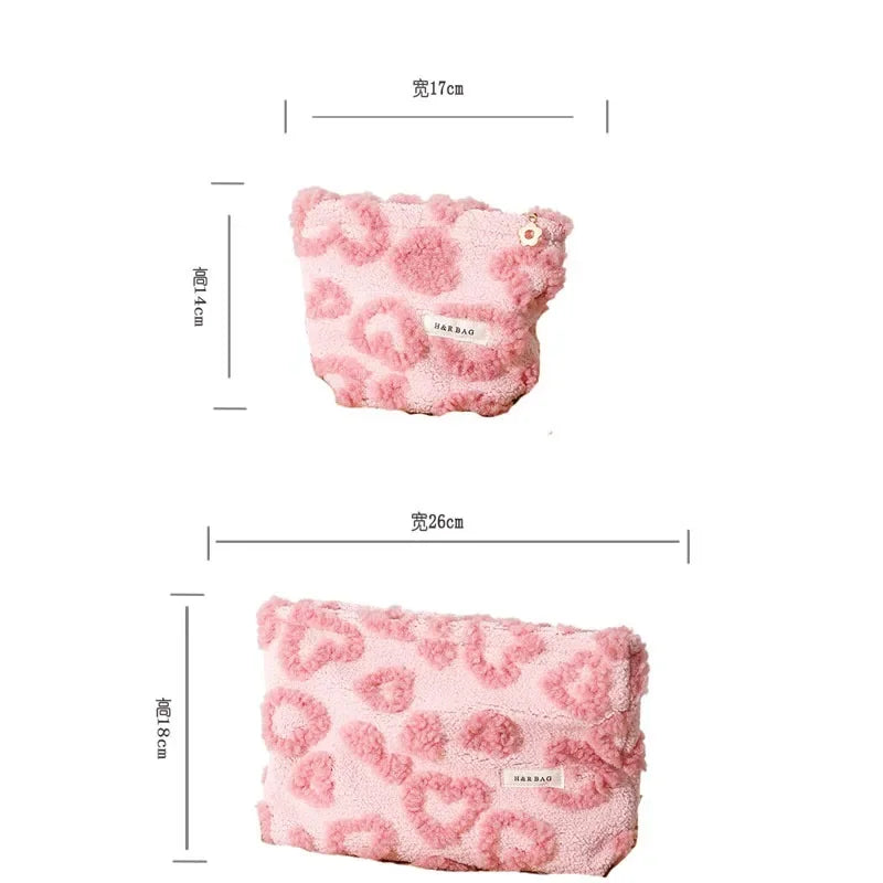 Trousse de toilette rose portable – Maquillage et Soins