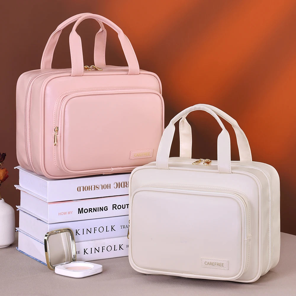 Trousse de toilette PU cuir – Grande capacité