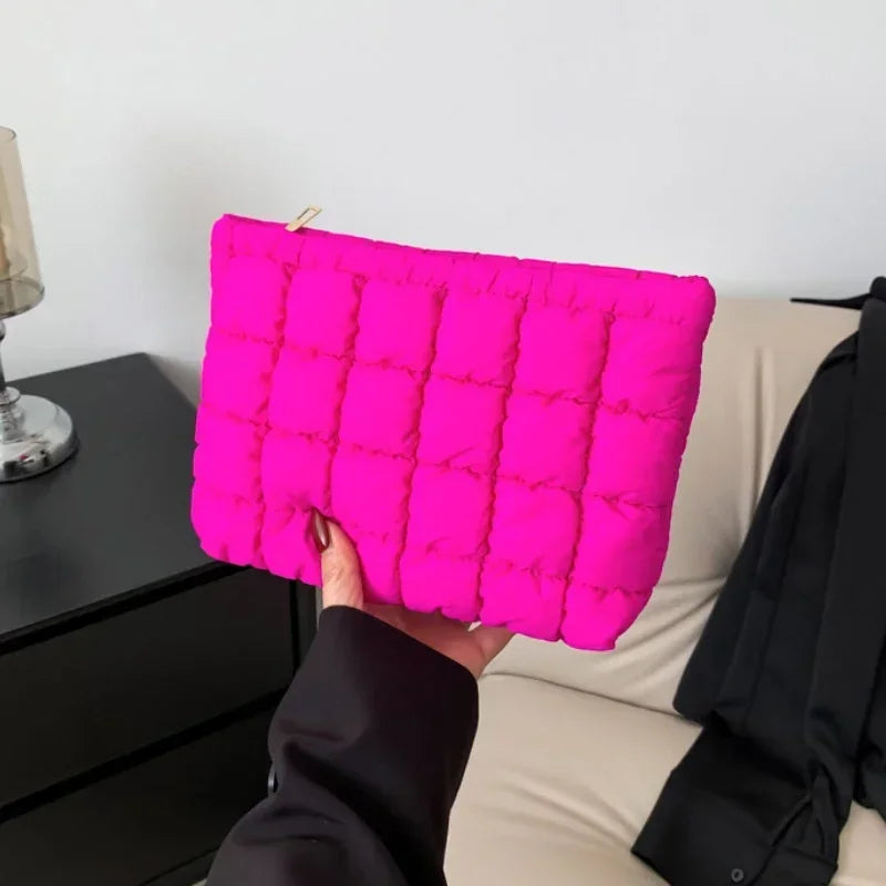 Trousse de Maquillage Matelassée Puffer – Grand Organisateur