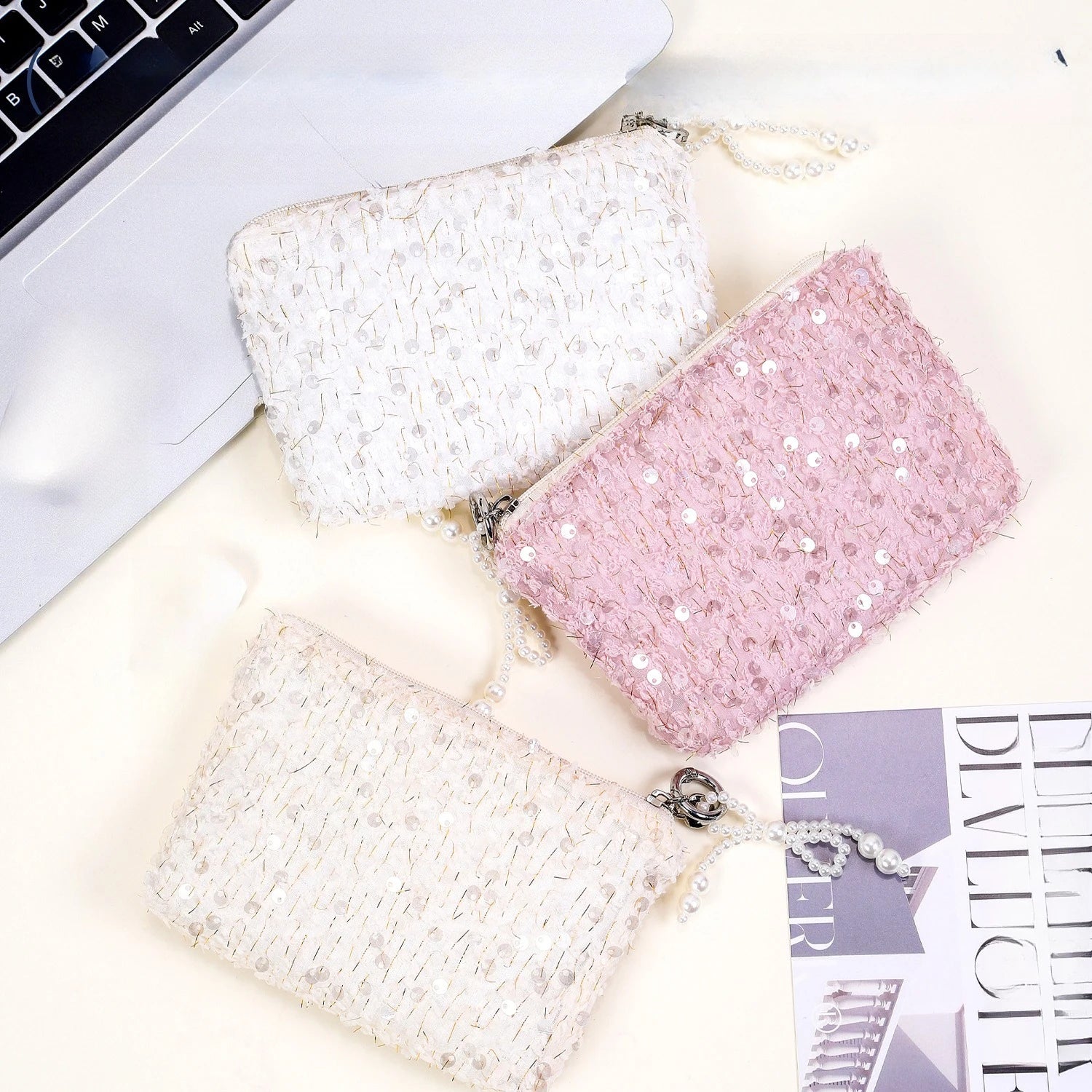 Trousse de Toilette Scintillante pour Filles – Sac de Voyage Chic