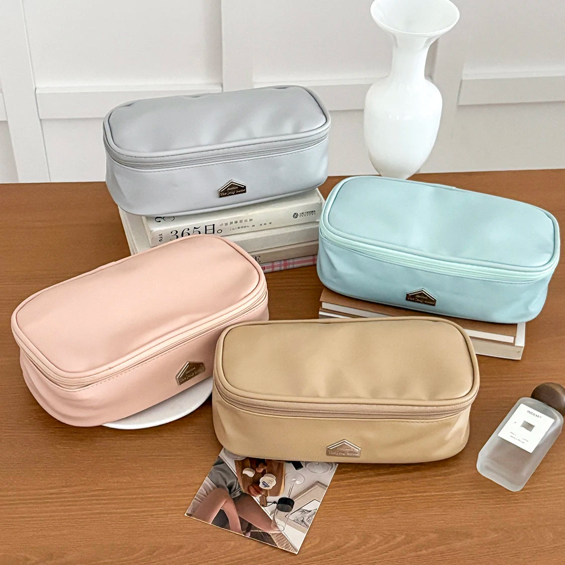 Trousse de Toilette Luxe PU Cuir – Grande Capacité
