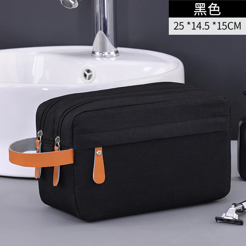 Trousse de Toilette Homme Étanche – Double Compartiments, À Suspendre