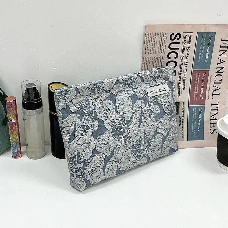 Trousse de Toilette Fleurie – Grande Capacité