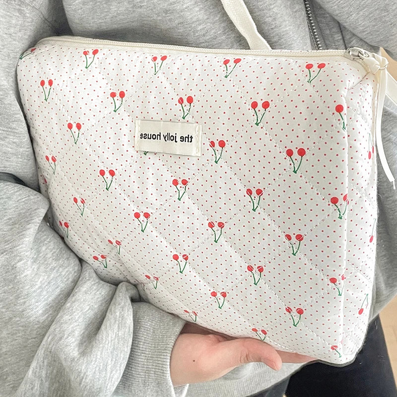 Trousse de toilette femme – Maquillage portable, fleurs