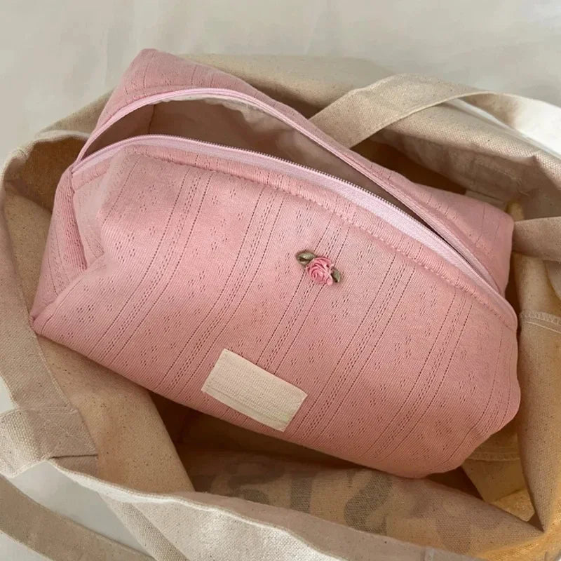 Trousse de Toilette Maquillage Portable – Élégante Florale