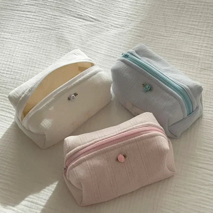 Trousse de Toilette Portable - Grande Capacité - Floral Élégant