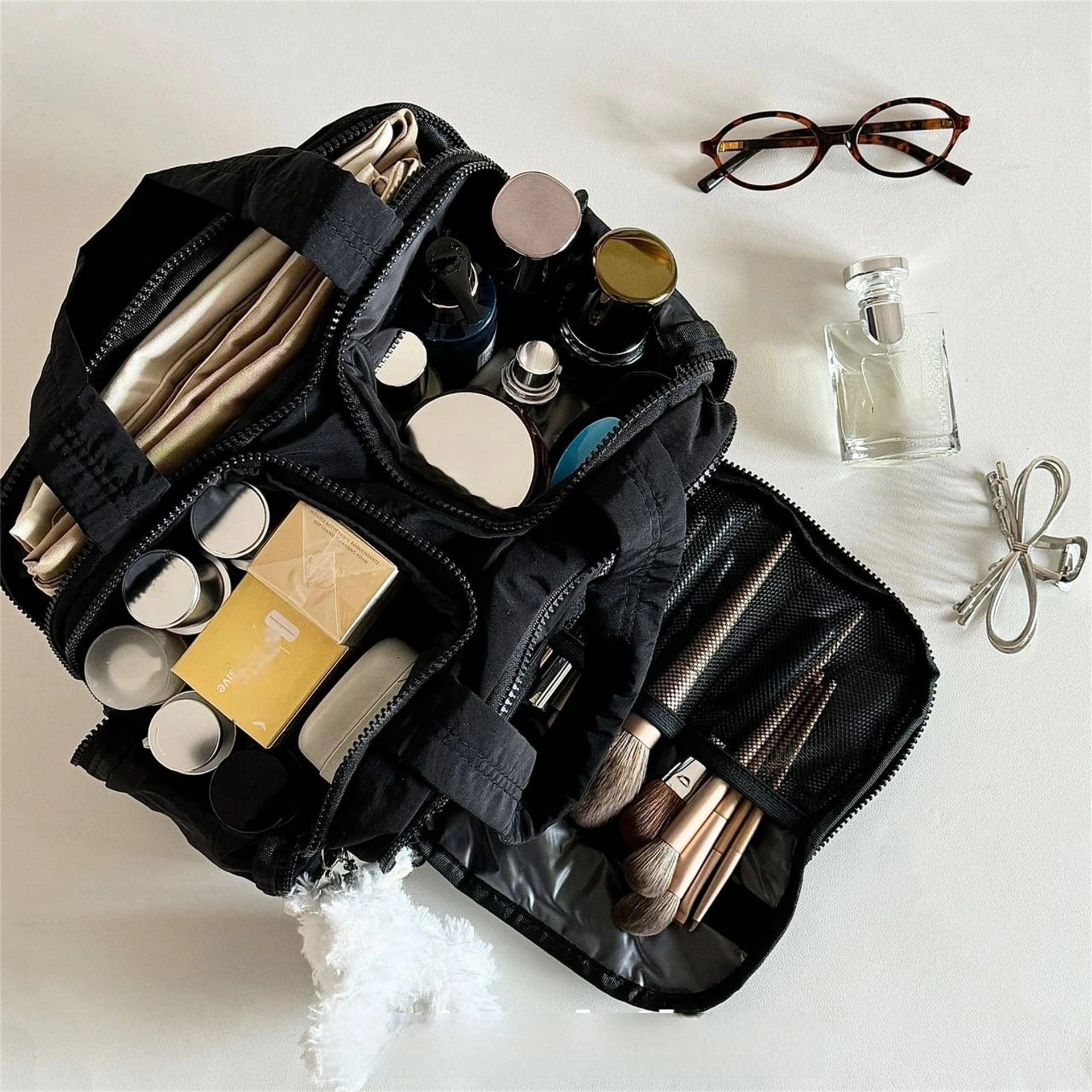 Trousse de toilette grande capacité – Pochette beauté de voyage unisexe