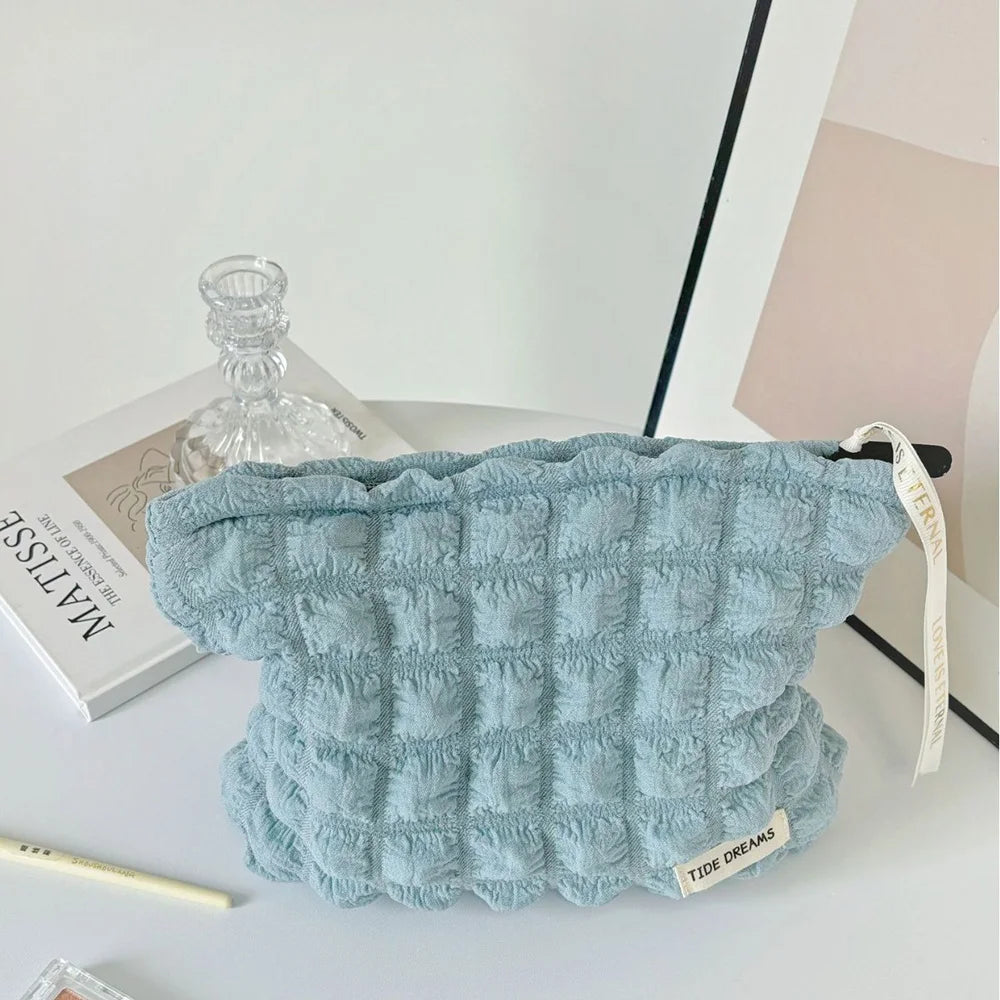 Trousse de Toilette Portable pour Femmes – Pochette Cosmétique Zip Nuage