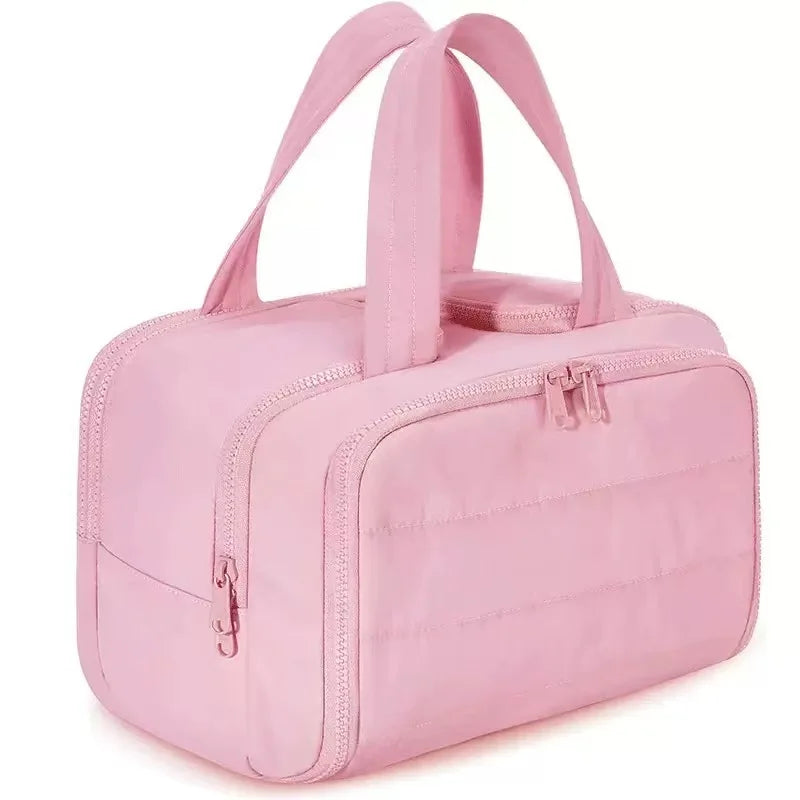 Trousse de toilette portable légère – Grande capacité, voyage pour femmes, pochette cosmétique