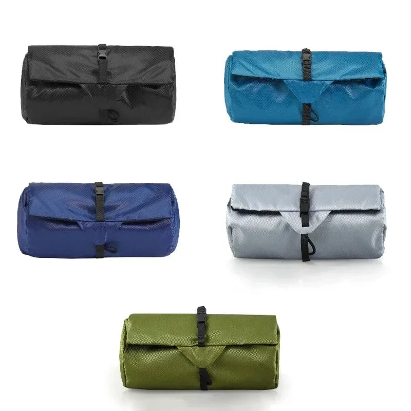 Trousse de toilette pliable étanche — Séparation humide/sèche, rangement maquillage