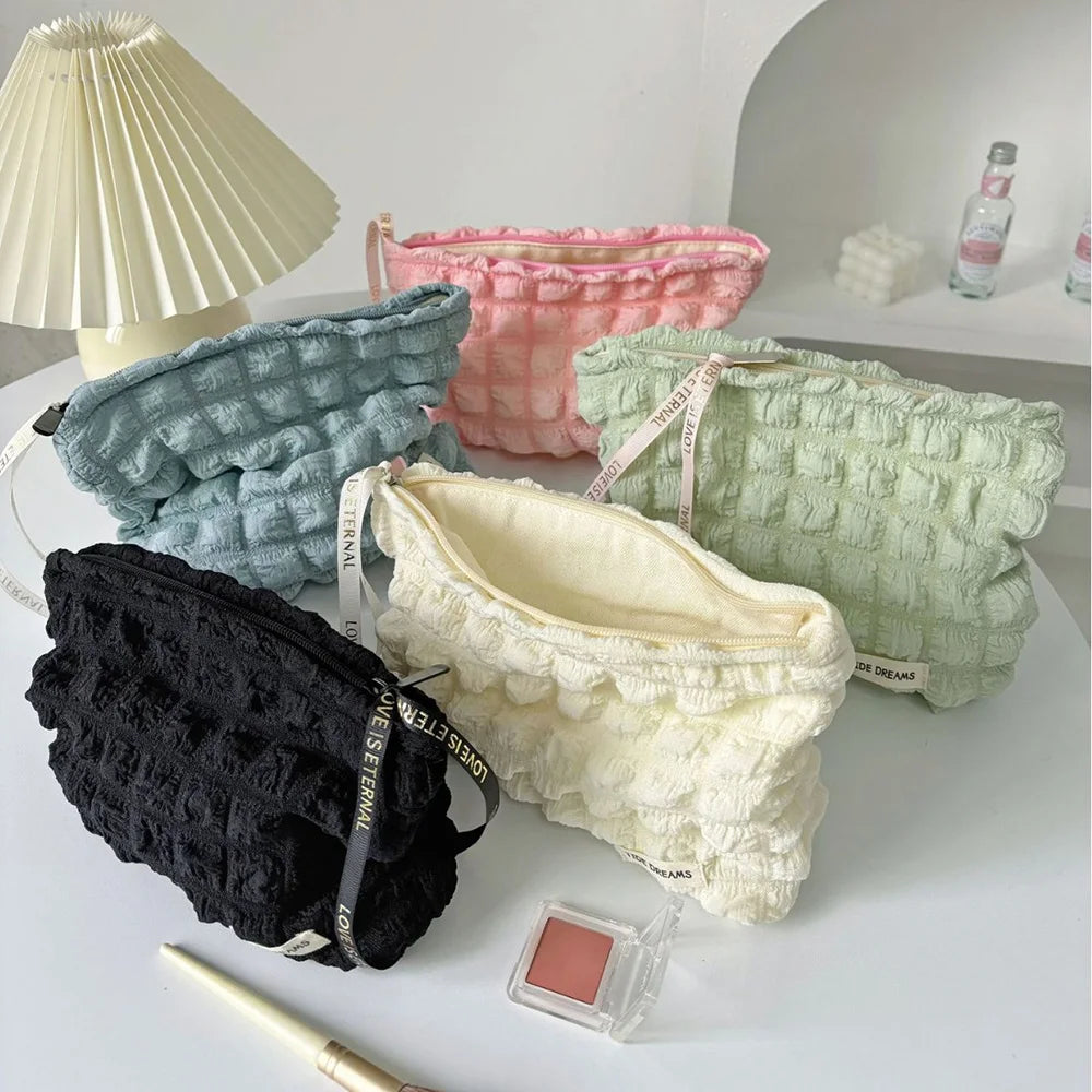 Trousse de Toilette Portable pour Femmes – Pochette Cosmétique Voyage Zip Nuage
