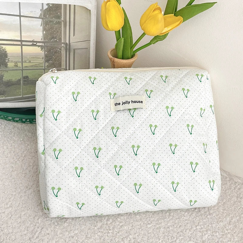 Trousse de toilette femme – Maquillage portable, fleurs