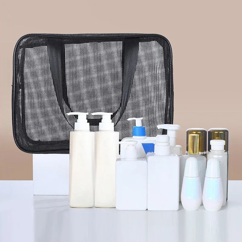 Trousse de Toilette Mesh Noire – Sac Voyage