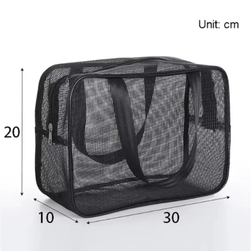 Trousse de Toilette Mesh Noire – Sac Voyage