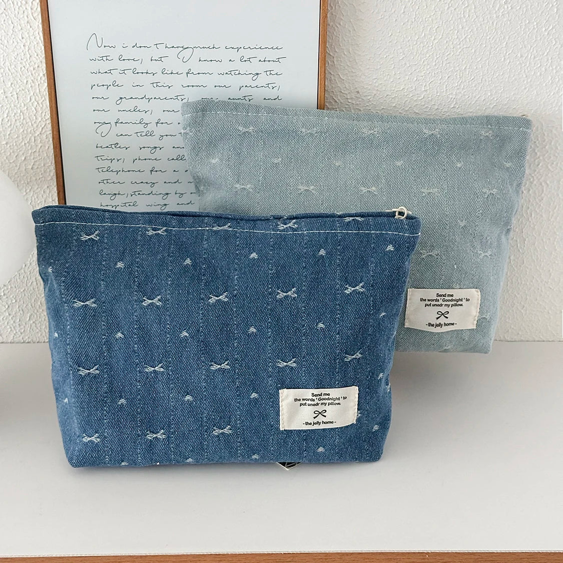 Trousse de Toilette Femme Vintage - Sac Maquillage Zippé