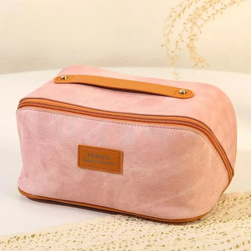 Trousse Denim Étanche – Grande Capacité, Voyage, Maquillage