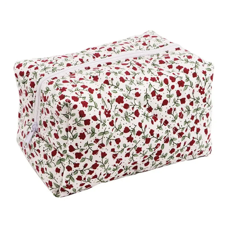 Trousse de toilette en fourrure d'agneau – Maquillage voyage