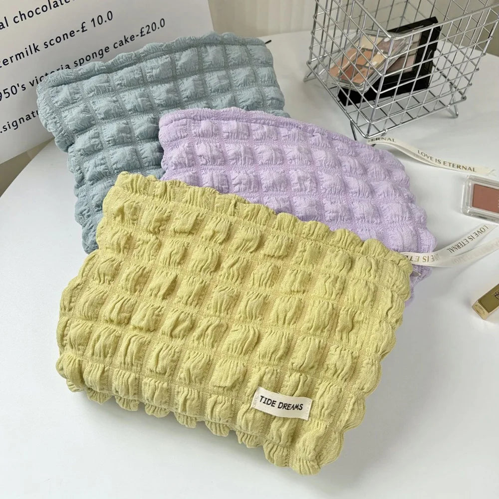 Trousse de Toilette Portable pour Femmes – Pochette Cosmétique Zip Nuage