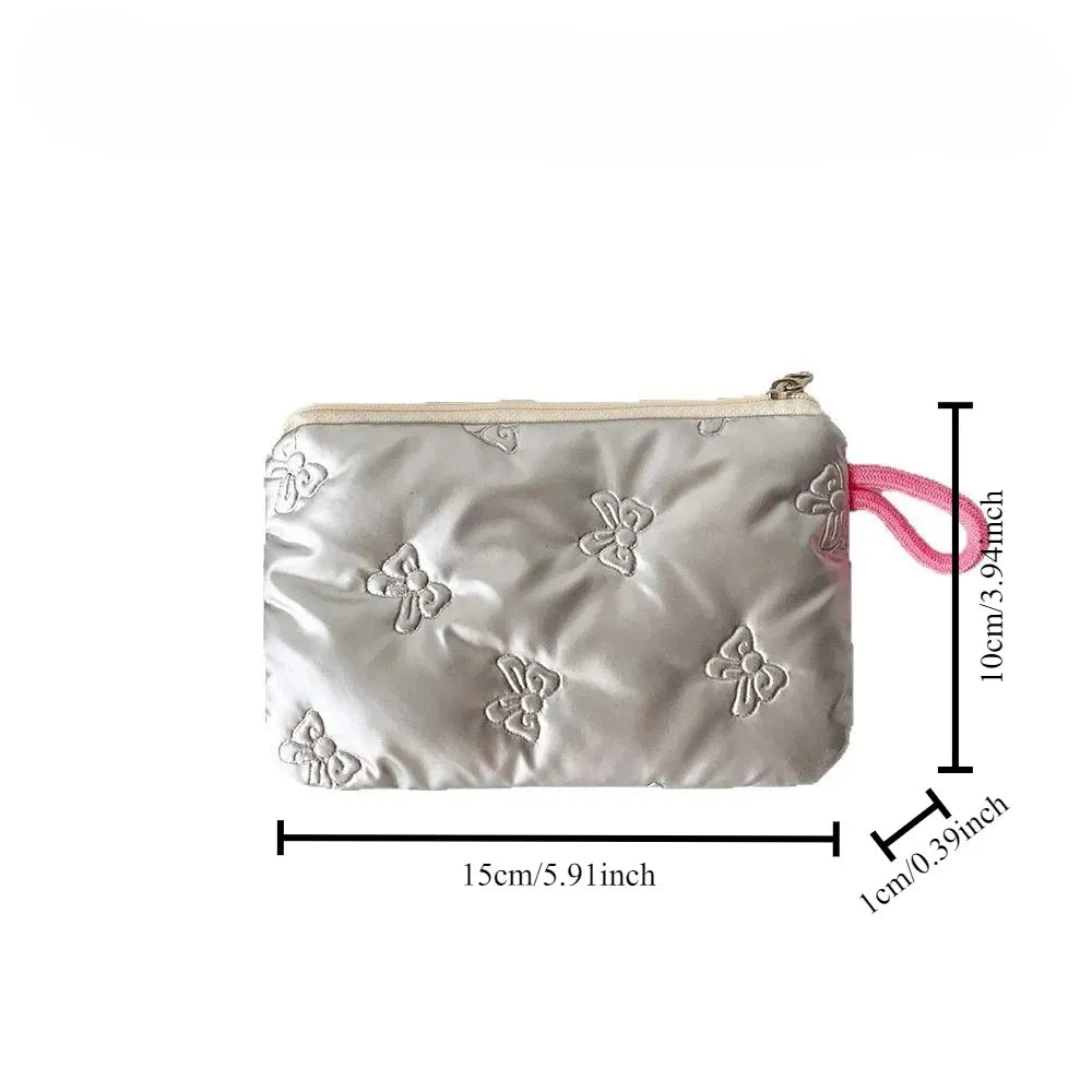 Trousse de toilette argentée – Pochette portable pour maquillage