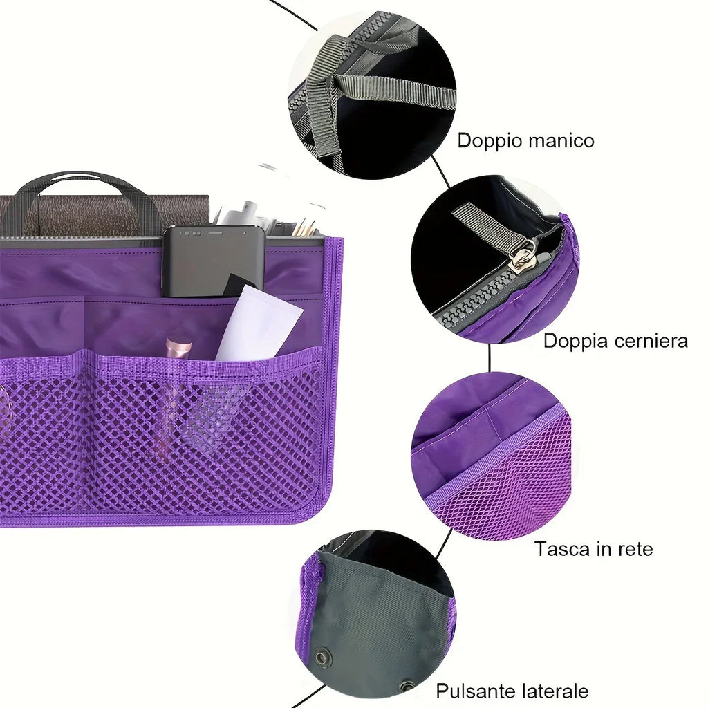 Trousse de Toilette Multifonction Femme – Double Zip