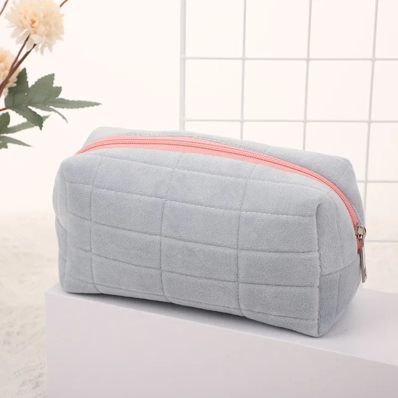 Trousse de Toilette Velours Femme – Pochette Maquillage Voyage