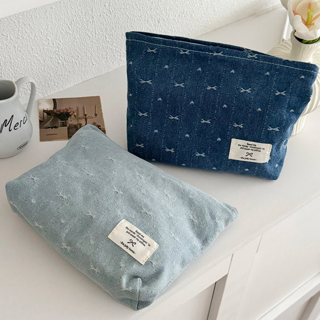 Trousse de Toilette Vintage - Sac Maquillage Zippé