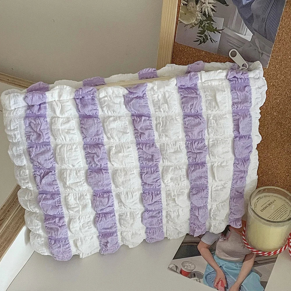 Trousse de Toilette Portable pour Femmes – Pochette Cosmétique Zip Nuage