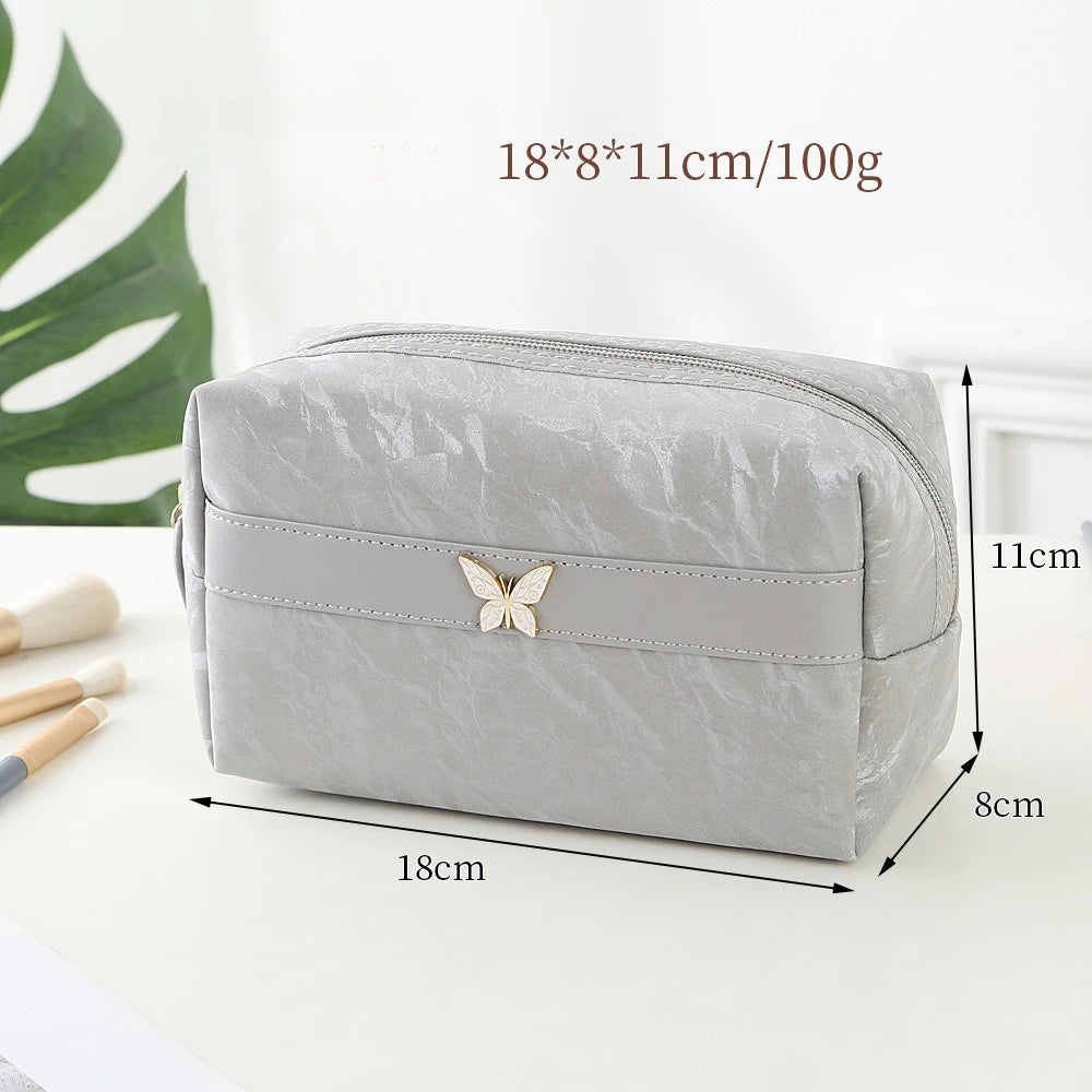 Trousse de Toilette Luxe PU Cuir – Sac Maquillage Portable