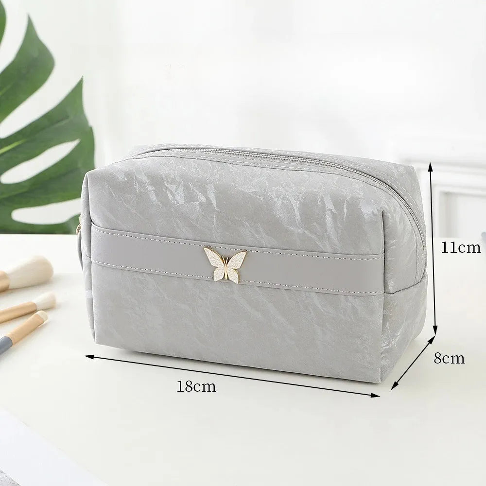 Trousse de Toilette Luxe PU Cuir – Sac Maquillage Portable