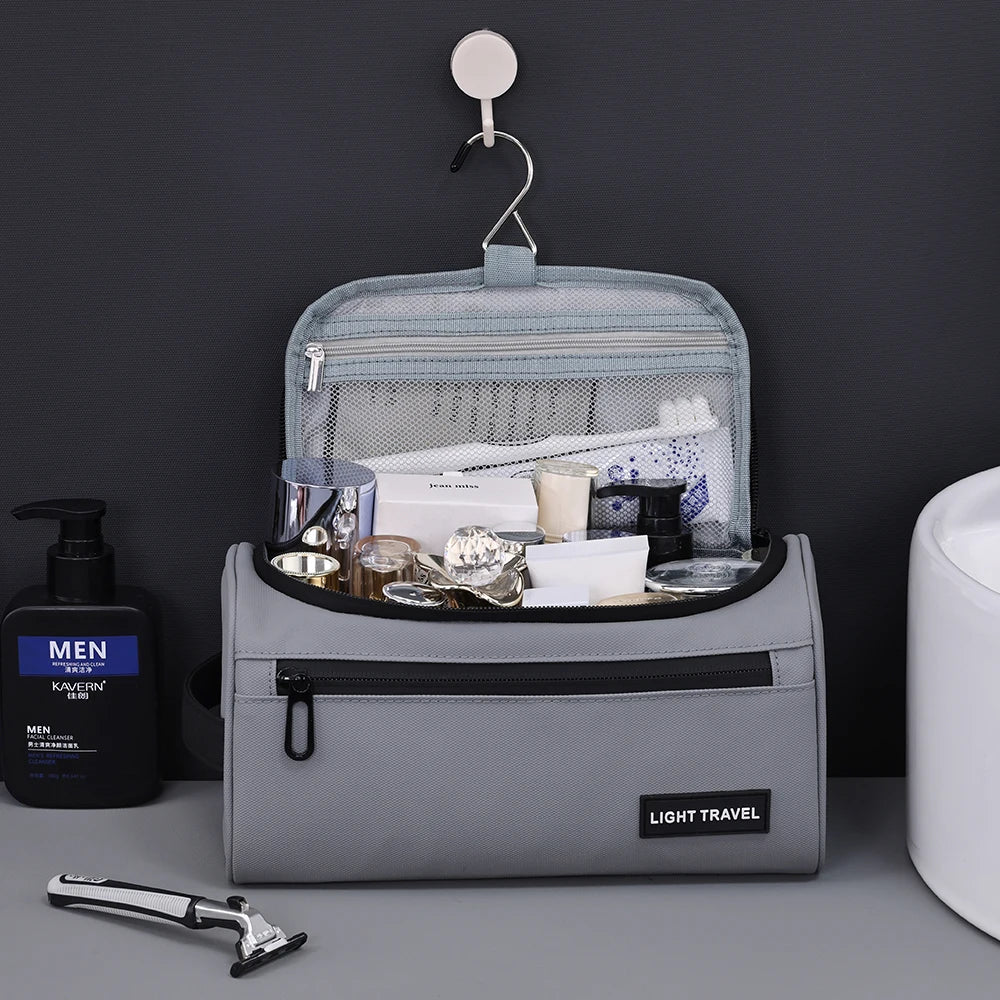 Trousse de Toilette Homme Vintage Luxe – Sac de Voyage et Organisateur Suspendu