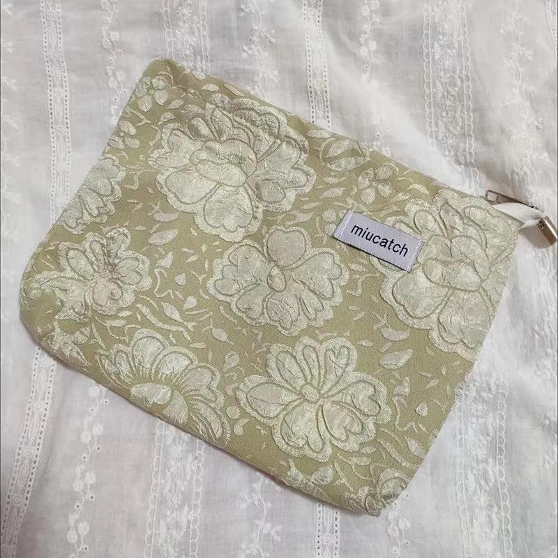 Trousse de Toilette Fleurie – Grande Capacité