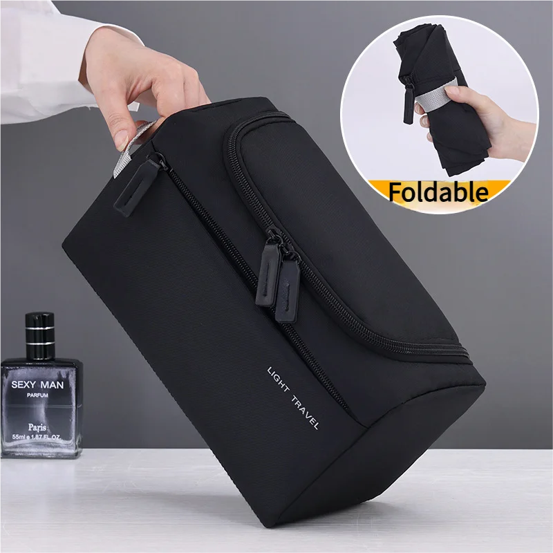 Trousse de Toilette Pliable Imperméable – Organisateur de Voyage