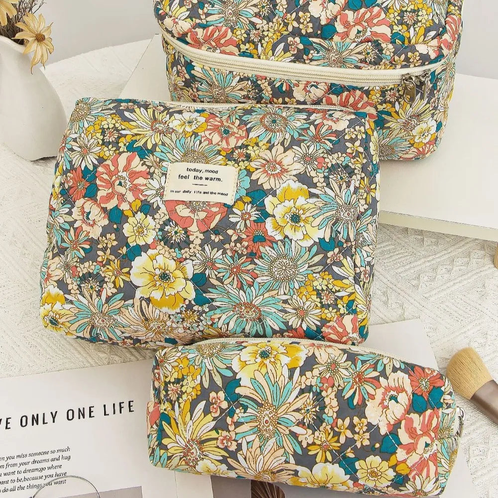 Trousse de Toilette Floral - Pochette Voyage