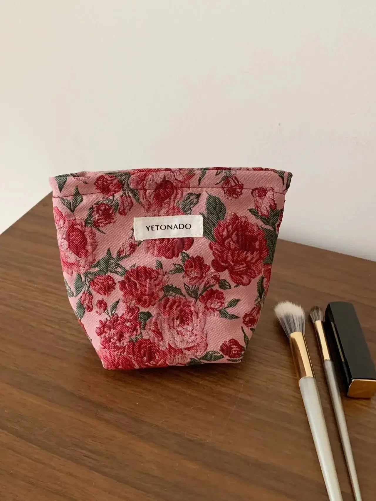 Trousse de Toilette Floral Rétro – Grande Capacité