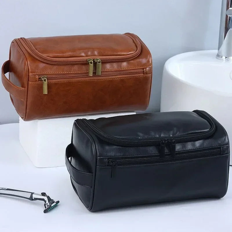 Trousse de Toilette Homme Vintage Luxe – Voyage et Bureau
