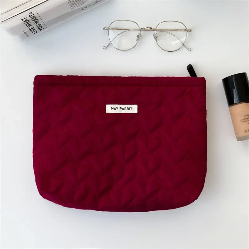 Trousse de Toilette en Coton – Pochette Maquillage Portable