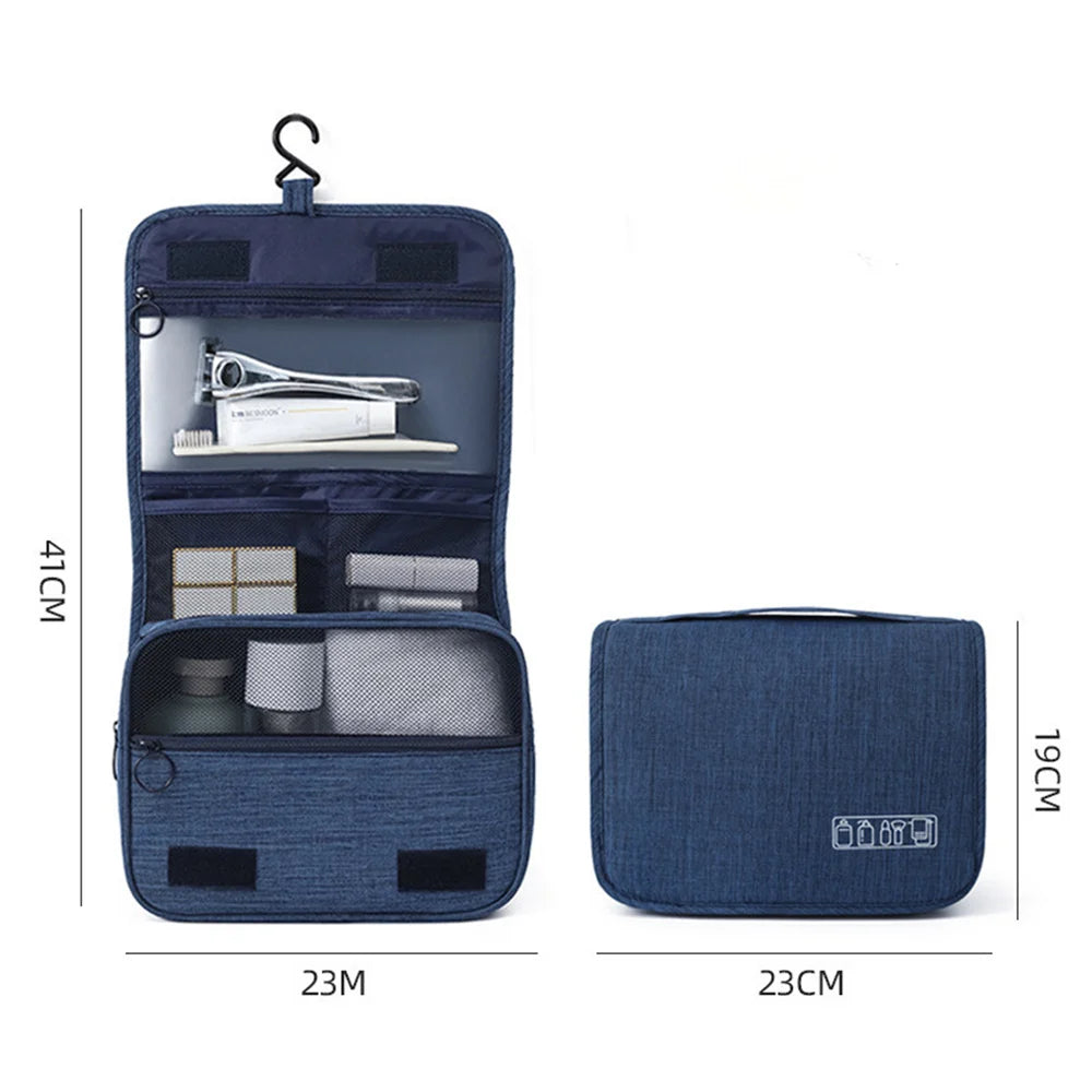 Trousse de Toilette Étanche avec Crochet – Grande Capacité, Voyage