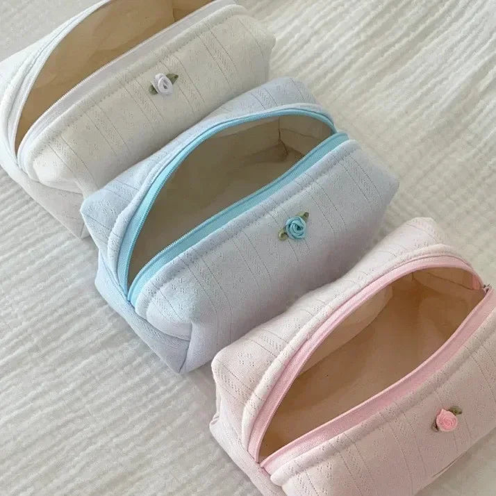 Trousse de Toilette Portable - Grande Capacité - Floral Élégant
