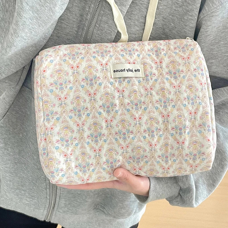 Trousse de toilette femme – Maquillage portable, fleurs