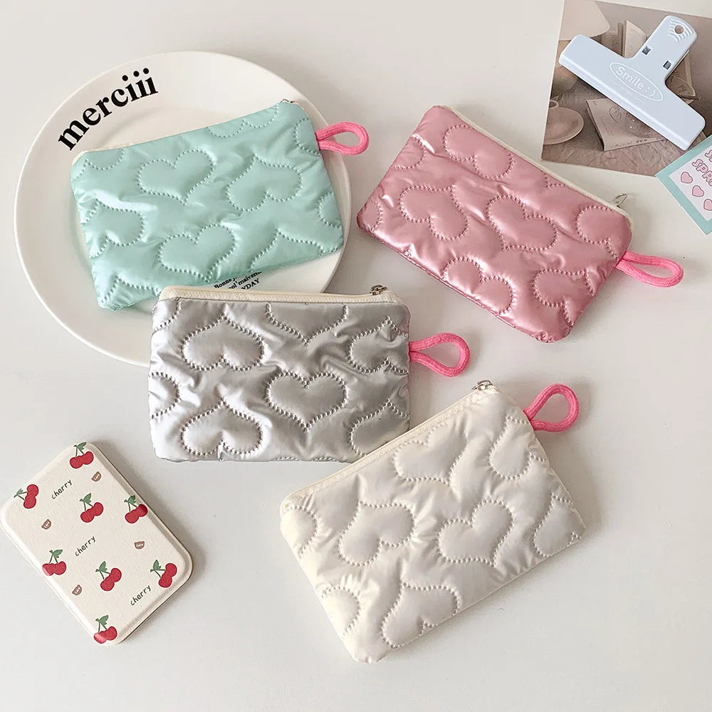 Trousse de toilette argentée – Pochette portable pour maquillage