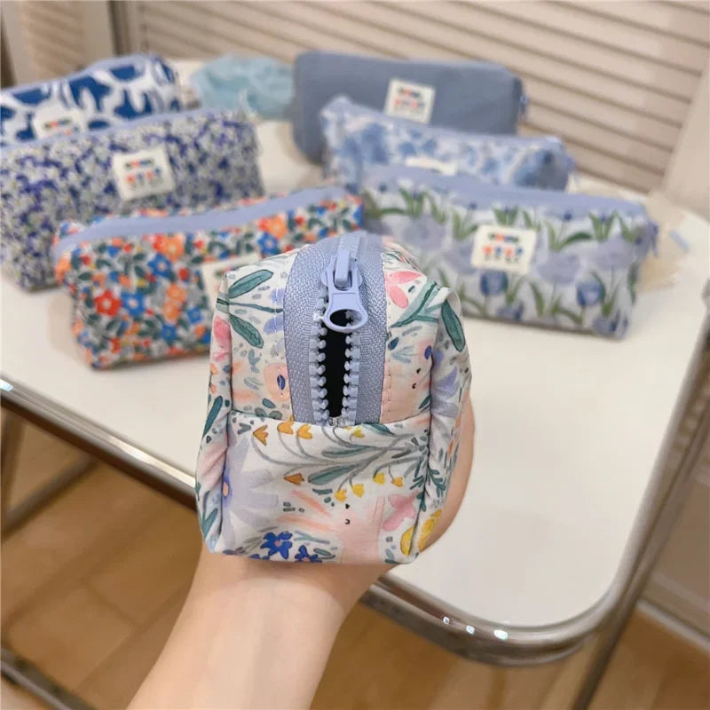 Trousse de Toilette Bleu Frais – Maquillage & Rangement