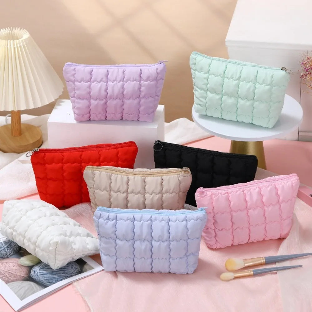 Trousse de Toilette Femme en Coton – Organisateur de Voyage, Grande Capacité, Fermeture Éclair
