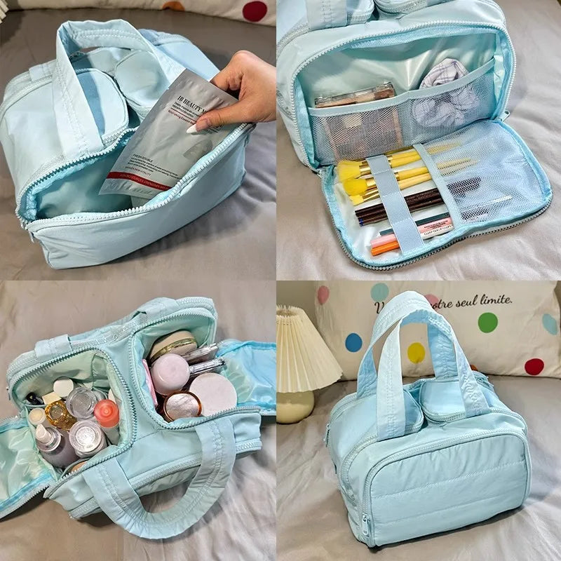 Trousse de toilette grande capacité – Pochette beauté de voyage unisexe
