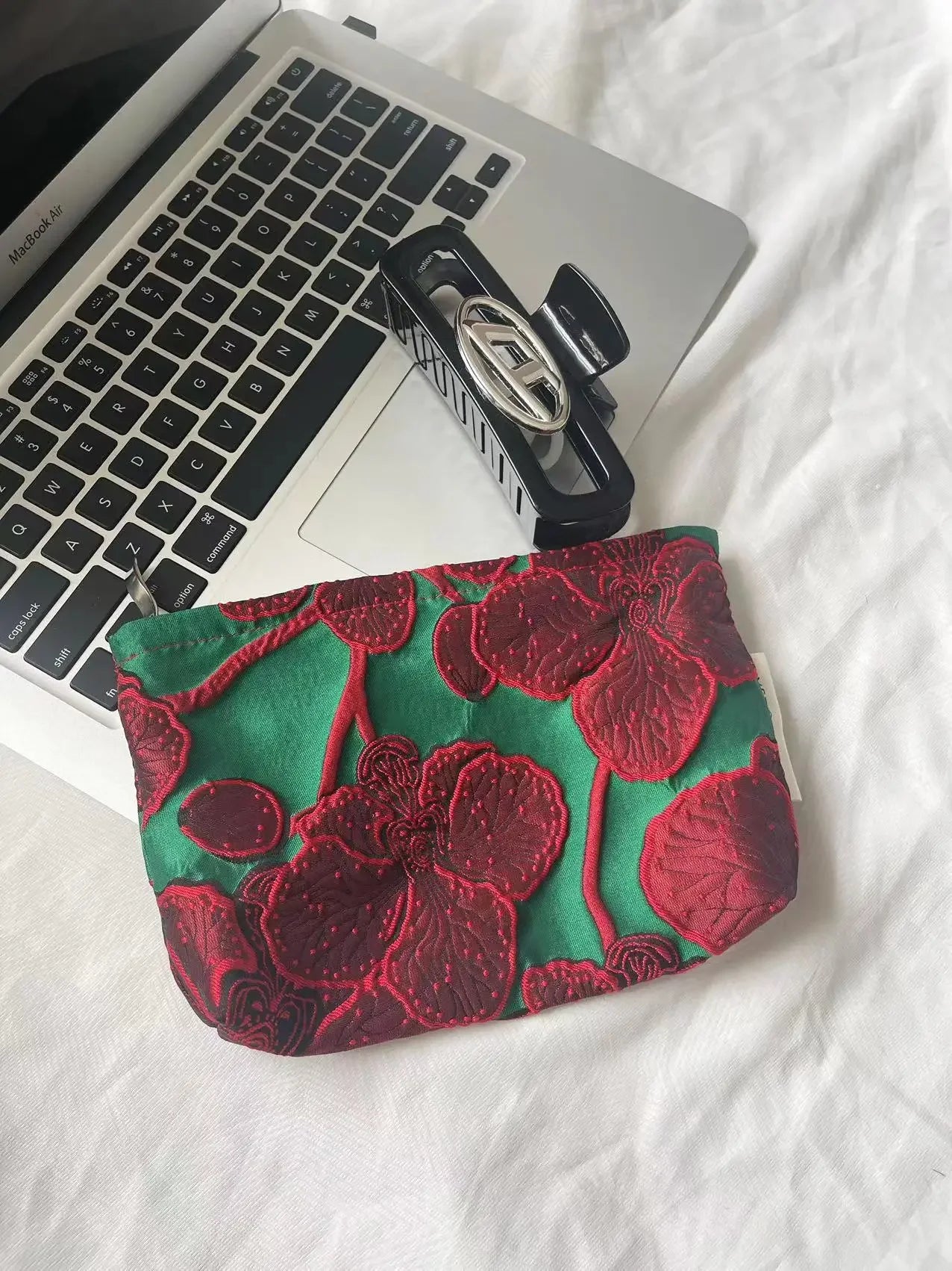 Trousse de Toilette Floral Rétro – Grande Capacité