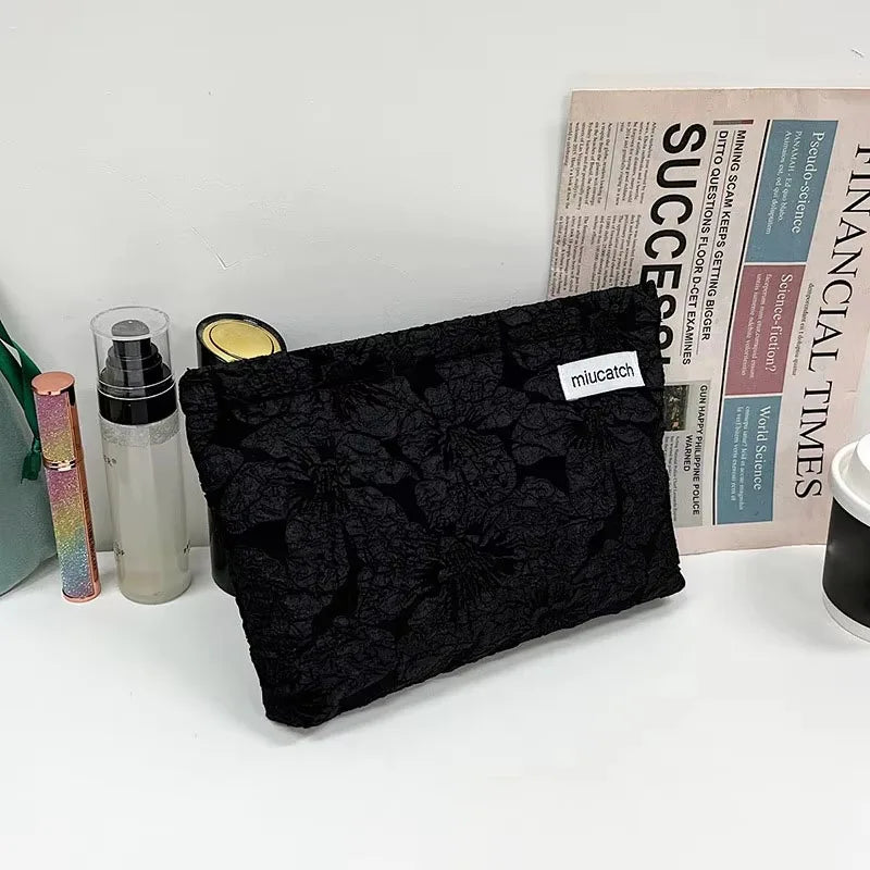 Trousse de Toilette Fleurie – Grande Capacité