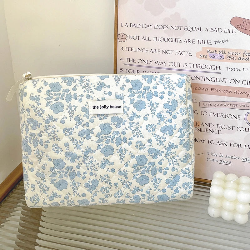 Trousse de toilette femme – Maquillage portable, fleurs