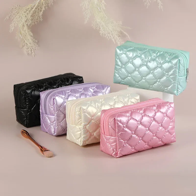 Trousse de Toilette Femme – Pochette Candy – Étui Diamant Brodé