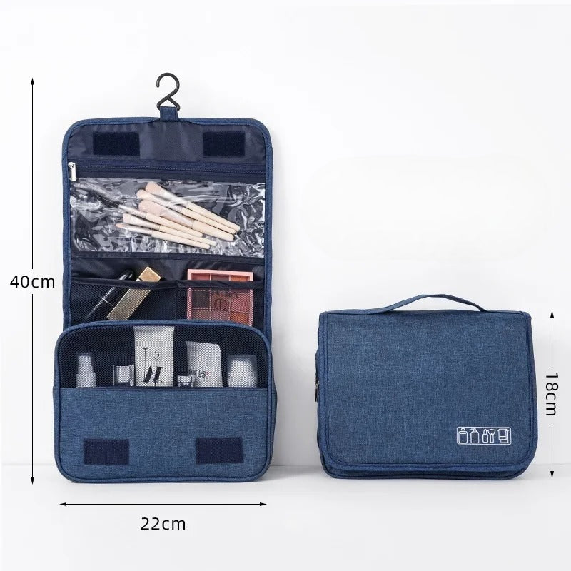 Trousse de Toilette Pliable et à Suspendre – Organisateur de Voyage