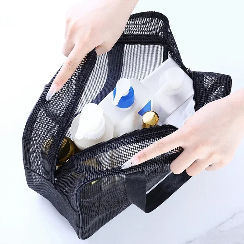 Trousse de Toilette Mesh Noire – Sac Voyage
